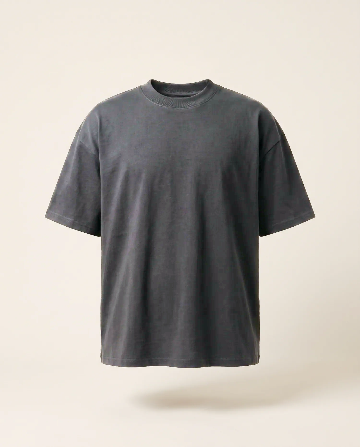 Heavy Tee in Charcoal, front
